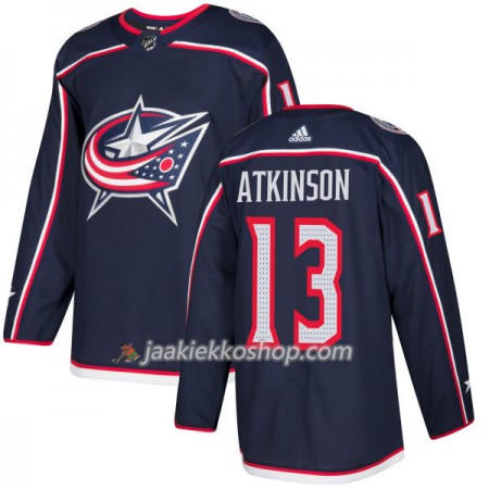 Miehille NHL Columbus Blue Jacket Pelipaitas Cam Atkinson 13 Adidas 2017-2018 Laivastonsininen Authentic